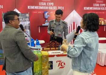 Tampilkan Karya Warga Binaan, Lapas Kotabaru Ikuti Legal Expo Kemenkumham Kalsel
