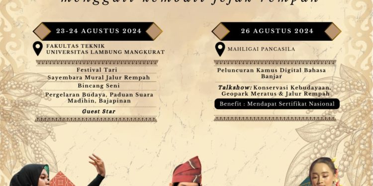 Festival Bumi Lambung Mangkurat Segera Digelar, Ini Rangkaian Acaranya