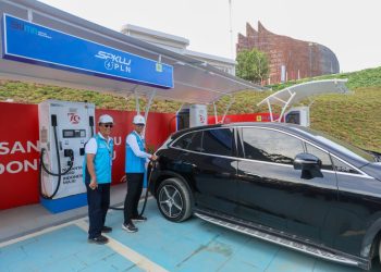 Selama Gelaran HUT RI di IKN, 18 SPKLU PLN Layani 340 Transaksi Pengisian Mobil Listrik