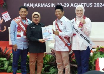 Sah! Yamin-Ananda Mendaftar ke KPU Banjarmasin, Diusung Koalisi 9 Parpol
