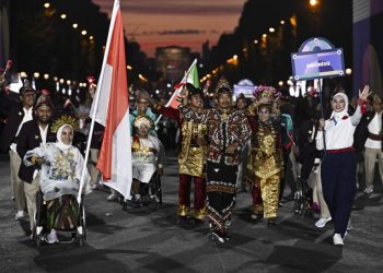 Begini Potret Kontingen Indonesia Meriahkan Upacara Pembukaan Paralimpiade Paris 2024