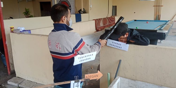 Rekonstruksi Pembunuhan Wakar di Jalan Pangeran Antasari, Pelaku Peragakan 34 Adegan