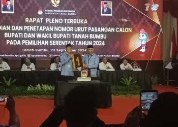 Pilkada Tanah Bumbu, Andi Rudi Latif-Bahsanudin Nomor Urut Satu