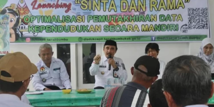 Optimalisasi Pemutakhiran Data, Disdukcapil Tanbu Launching “Sinta dan Rama”