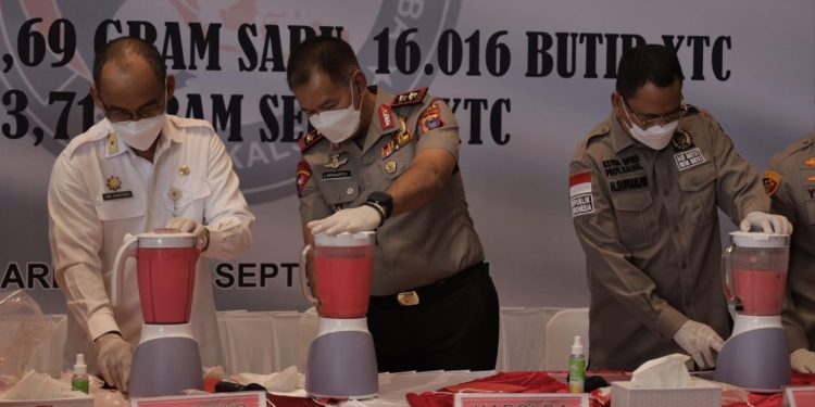 51.281 Gram Sabu dan 16.016 Butir Ekstasi Dimusnahkan