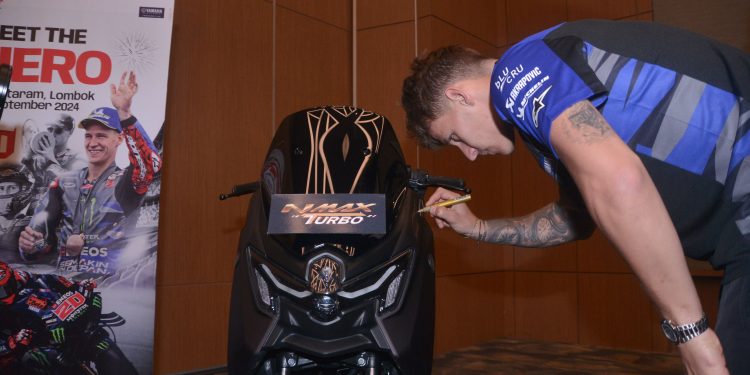 Meet & Greet Fabio Quartararo di Lombok, Jumpa Fans dan Keliling Kota Naik Yamaha XMAX