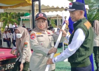 BPBD Tanbu Laksanakan Apel Siaga Bencana dan Gelar Peralatan