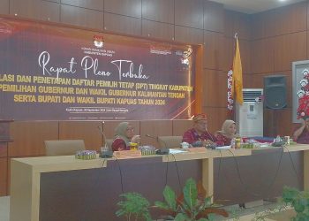 KPU Gelar Rapat Pleno, DPT Pilkada Kabupaten Kapuas 295.017 Orang