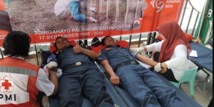 Gandeng Dishub Tanbu, PMI Targetkan 100 Pendonor Darah