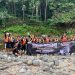 PT STSJ Gelar Touring dan Naik Bamboo Rafting di Loksado