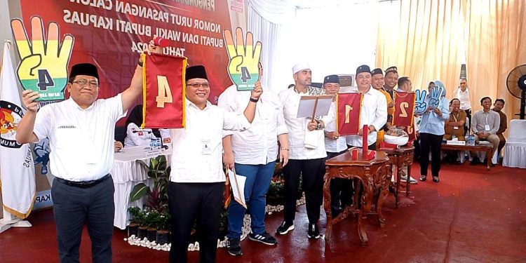 Ini Nomor Urut 5 Pasangan Calon Bupati Kapuas