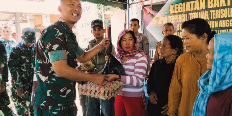 Kodim HST Gelar Bakti Sosial di Desa Pambakulan