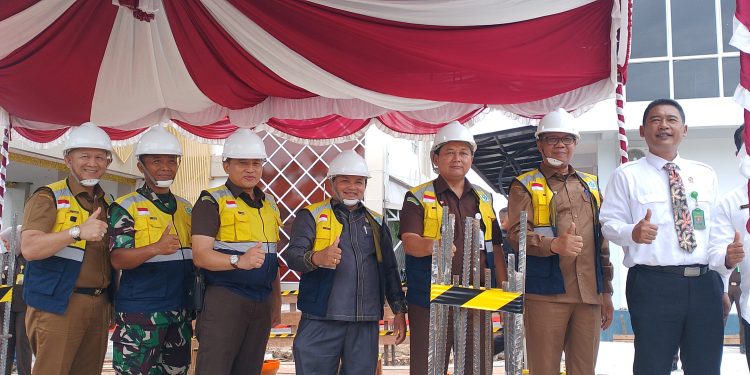 Peletakan Batu Pertama, Rumdin Kejari Kapuas Mulai Dibangun