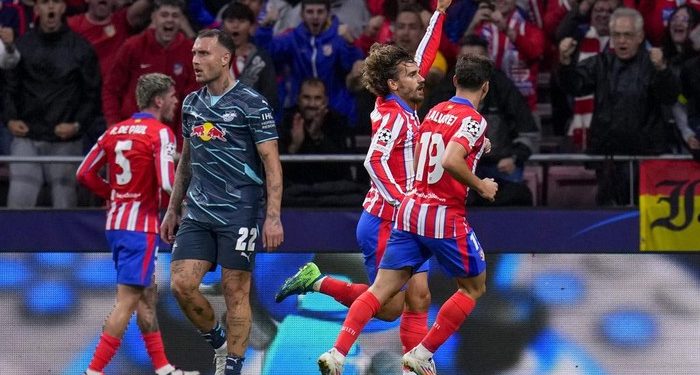 Atletico Vs Leipzig: Comeback, Griezmann dkk. Menang 2-1