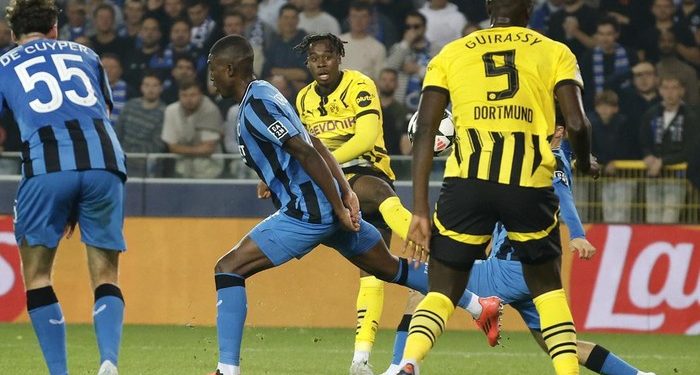 Club Brugge vs Borussia Dortmund: Ngamuk di Akhir Laga, Dortmund Menang 3-0