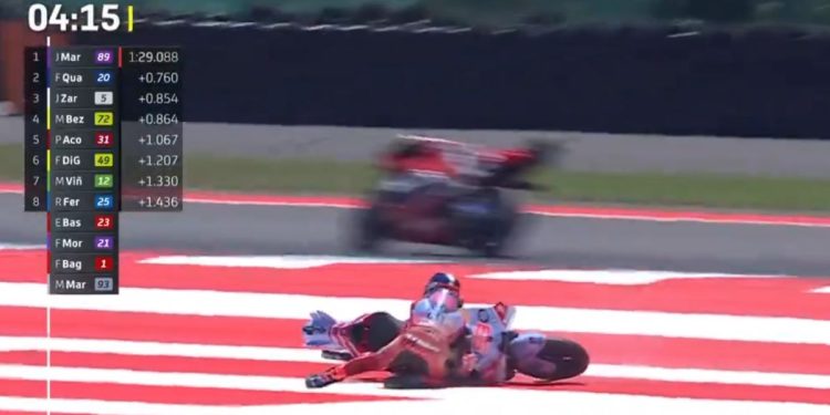 Hasil Kualifikasi MotoGP Mandalika 2024: Marquez Alami Kecelakaan 2 Kali, Martin Rebut Pole Position