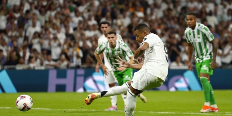 Real Madrid vs Real Betis di Liga Spanyol: Kylian Mbappe Akhirnya Cetak Gol, Los Blancos Menang 2-0