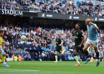 Man City vs Brentford di Liga Inggris: Erling Haalang Lagi-Lagi Cetak Gol, The Citizens Menang 2-1