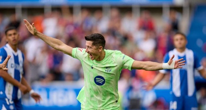 Alaves vs Barcelona di Liga Spanyol: Robert Lewandowski Hattrick, Blaugrana Menang 3-0