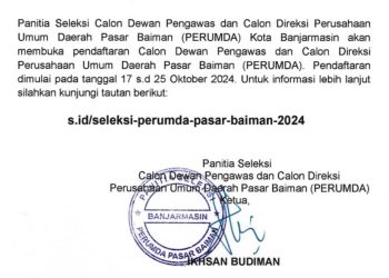 Pemko Buka Lowongan Dewas dan Direksi Perumda Pasar Baiman