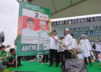 Ribuan Massa Hadiri Kampanye Terbuka Aditya-Habib Abdullah