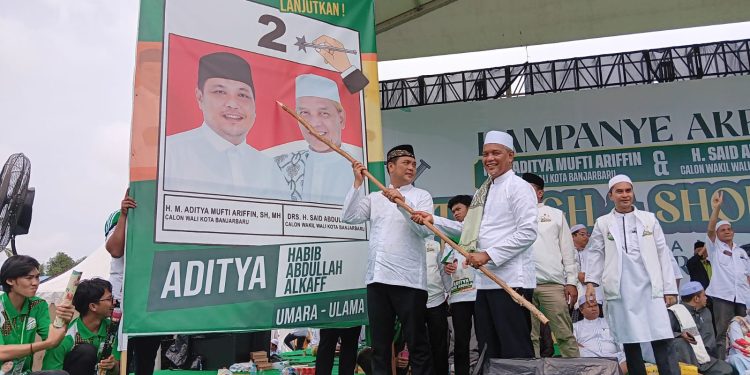 Ribuan Massa Hadiri Kampanye Terbuka Aditya-Habib Abdullah