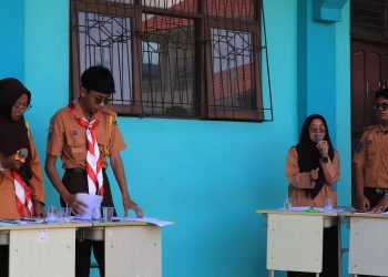 Debat Paslon Ketua dan Wakil Ketua OSIS SMKN 2 Banjarmasin Berlangsung Seru
