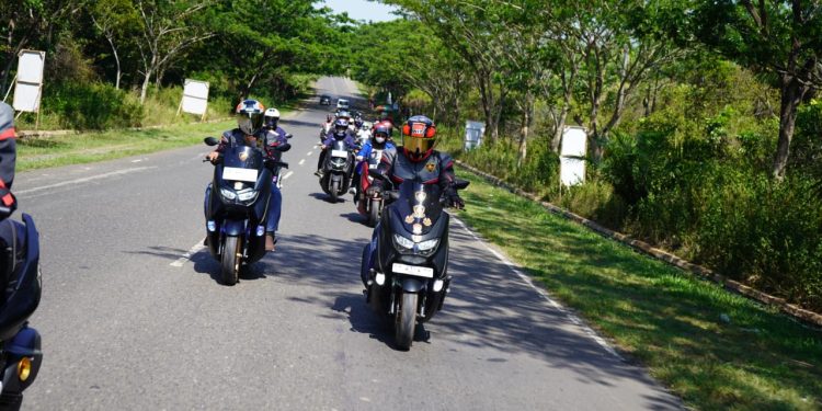 Momen Hari Sumpah Pemuda, STSJ Yamaha dan Komunitas NMAX Series Gelar Touring ke Pantai Batakan Baru