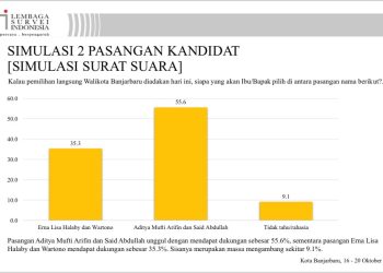Survei Final LSI: Aditya-Habib Abdullah Unggul 55,6 Persen, Lisa-Wartono 35,3 Persen
