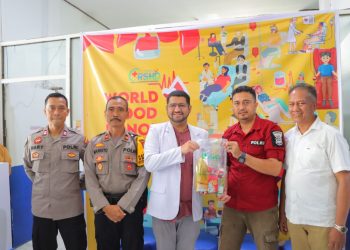 Polres HST Gelar Donor Darah di Momen Hari Jadi Ke-73 Humas Polri