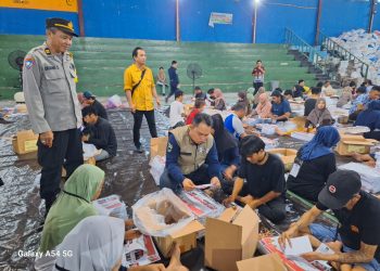 KPU Kabupaten Kapuas Mulai Sortir dan Lipat Surat Suara