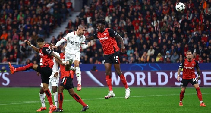 Hasil Liga Champions: Leverkusen Vs Milan, Rossoneri Kalah 0-1
