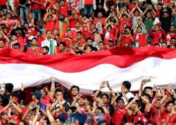 Bendera Merah-Putih 10 Meter Akan Terbentang saat Bahrain Vs Indonesia