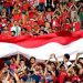 Bendera Merah-Putih 10 Meter Akan Terbentang saat Bahrain Vs Indonesia