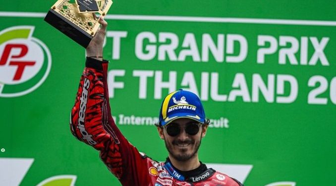 Senang Dapat Berjaya di MotoGP Thailand 2024, Francesco Bagnaia Kirim Sinyal Perang untuk Jorge Martin