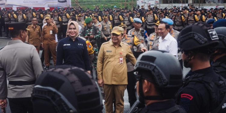 Sekdaprov Hadiri Apel Pergeseran Pengamanan Pilkada Serentak 2024