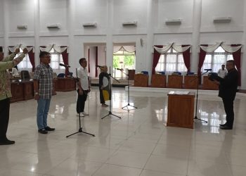 Besok Pelantikan Unsur Pimpinan DPRD, Setwan Barsel Gelar Gladi Bersih