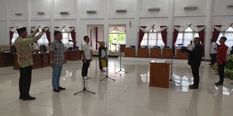 Besok Pelantikan Unsur Pimpinan DPRD, Setwan Barsel Gelar Gladi Bersih