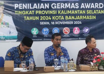 Dinilai Berhasil Implementasikan PHBS, Tim Germas Provinsi Kalsel Sambangi Kelurahan Sungai Bilu