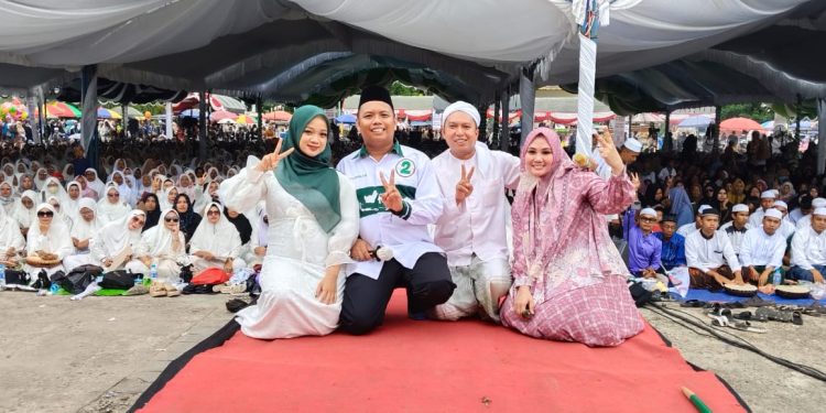 Musisi Religi Haddad Alwi Meriahkan Kampanye Paslon Habib Banua-Tommy Saputra