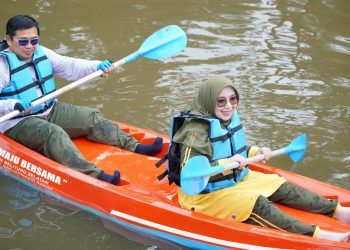 Ibnu Sina Launching Wisata Perahu Kano di Kawasan Jafri Zam-Zam