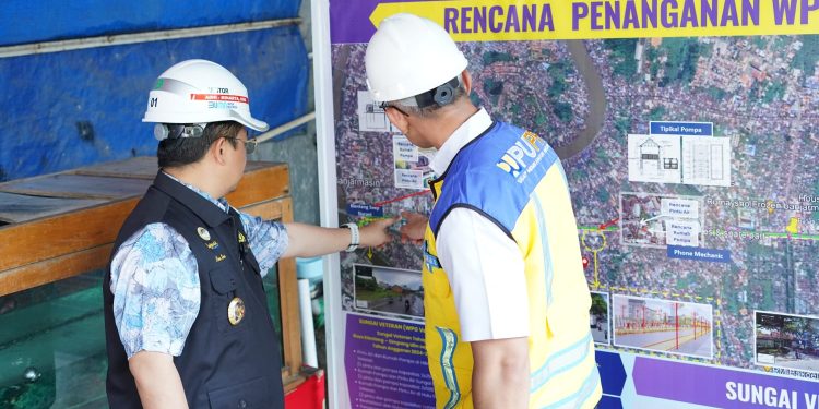 Ibnu Sina Tinjau Program NUFReP Sungai Veteran dan Pembangunan Jembatan CUSA