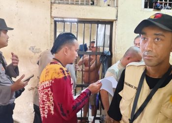 Tiga Tahanan Polsek Banjarmasin Tengah Ikut Nyoblos