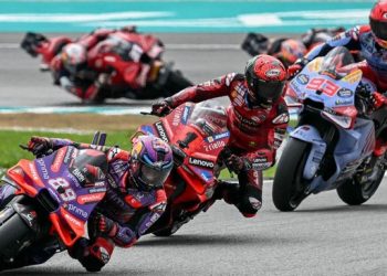 Hasil Sprint Race MotoGP Malaysia: Bagnaia Out, Martin Menang