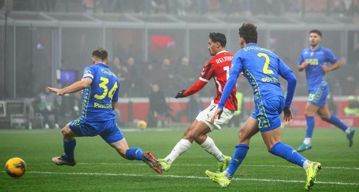 AC Milan Vs Empoli di Liga Italia: Reijnders Brace, Rossoneri Menang 3-0