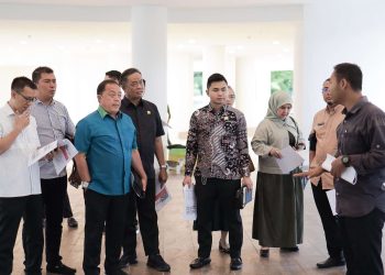 Komisi III DPRD Kalsel Monitoring Proyek Pembangunan Tugu Pal Nol