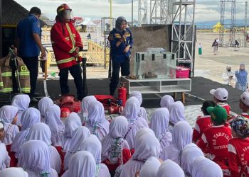 Puluhan Anak RA Tahfidzi Dapat Edukasi Pencegahan dan Penanganan Kebakaran