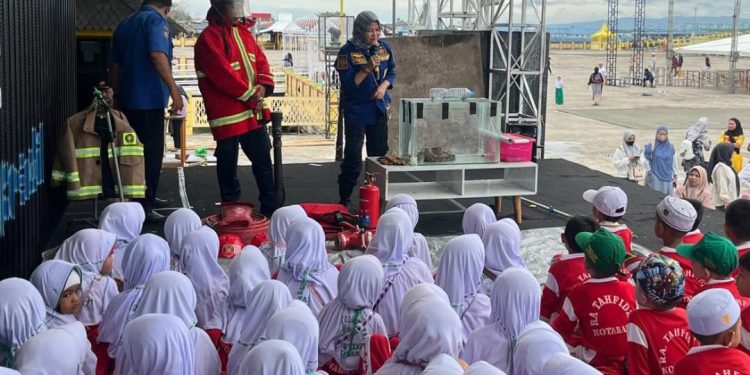 Puluhan Anak RA Tahfidzi Dapat Edukasi Pencegahan dan Penanganan Kebakaran
