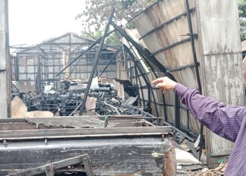 Gudang Kosong di Gang Makmur Banjarmasin Diduga Dibakar, Warga Melihat 2 Orang Bawa Jeriken