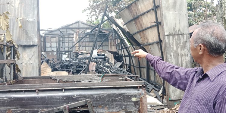 Gudang Kosong di Gang Makmur Banjarmasin Diduga Dibakar, Warga Melihat 2 Orang Bawa Jeriken